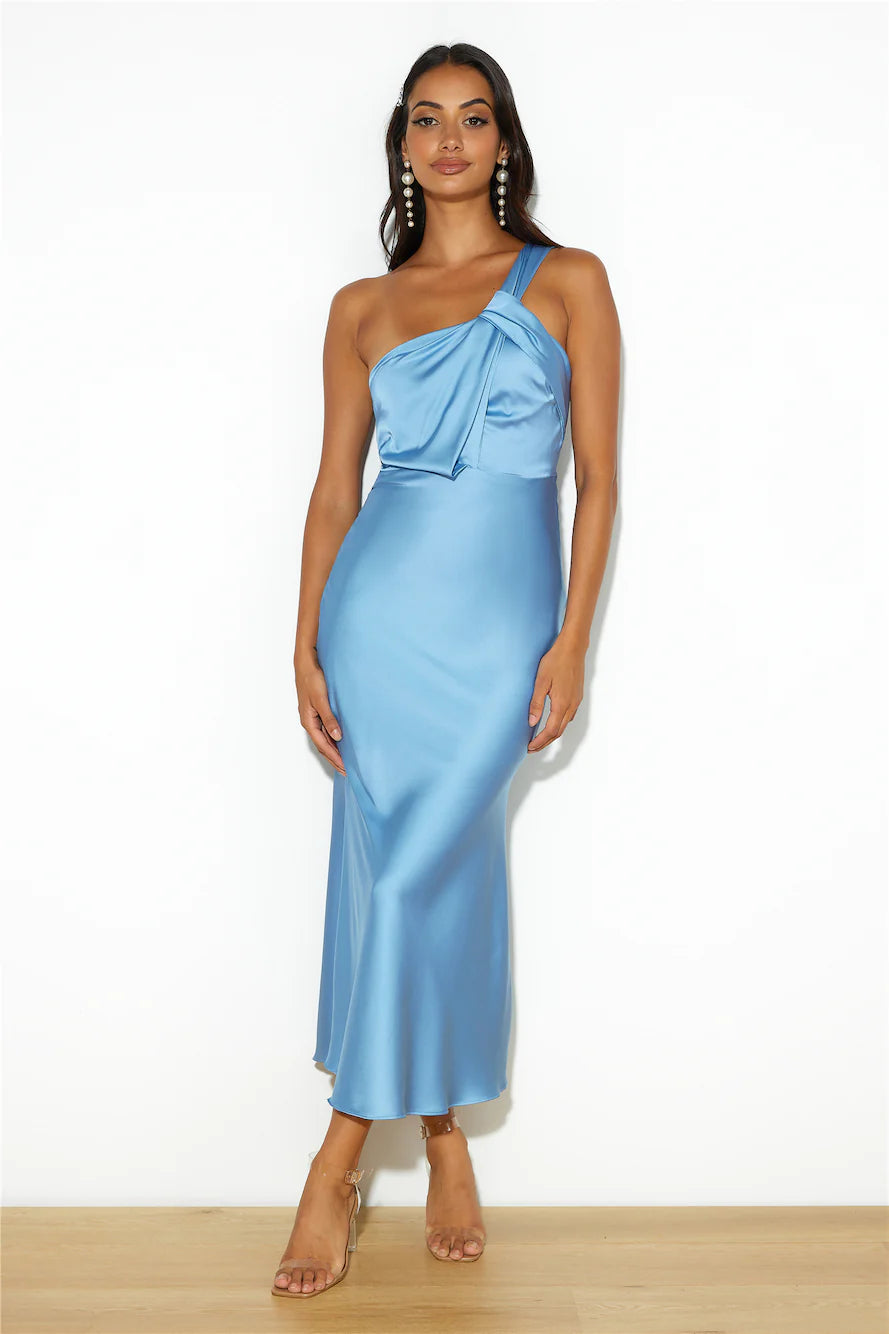 Adore Sunsets Midi Dress Blue