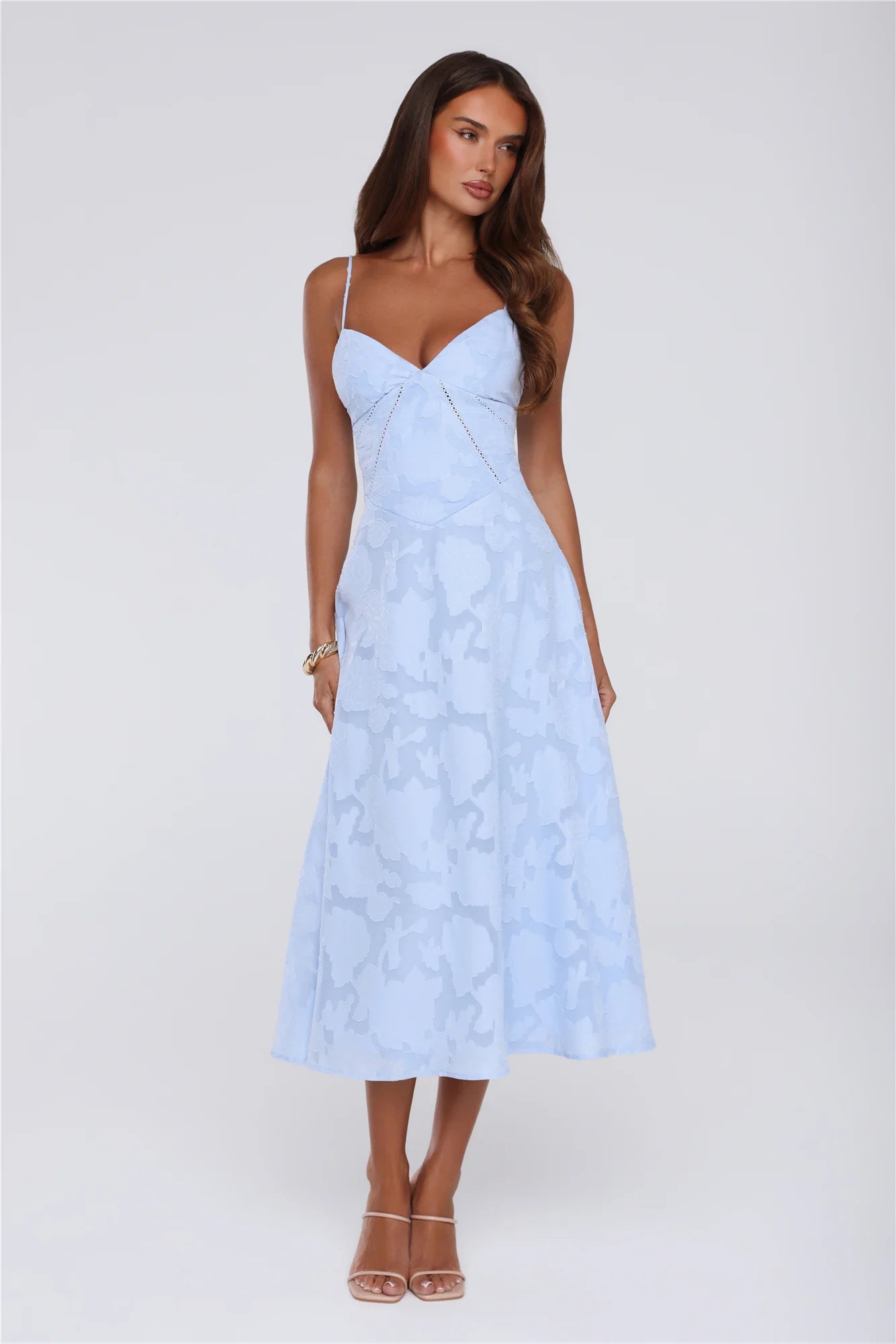 Tide Kissed Midi Dress Blue