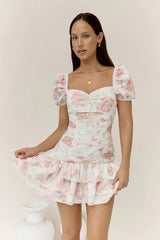 Flora's Dream Mini Dress White