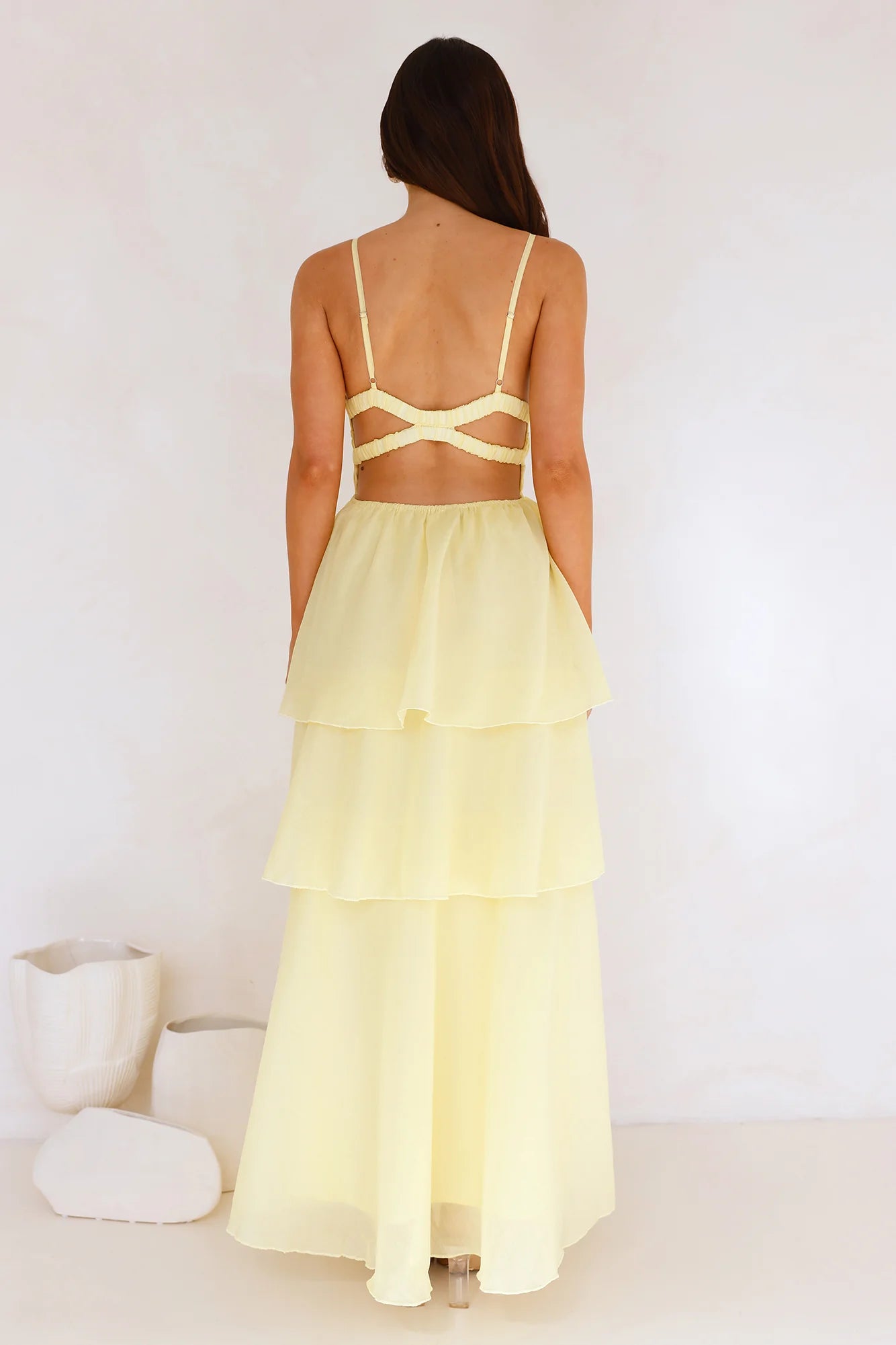 One True Love Maxi Dress Yellow