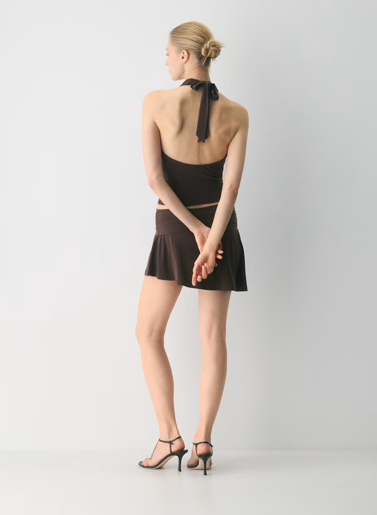 Drapey jersey scoopneck top