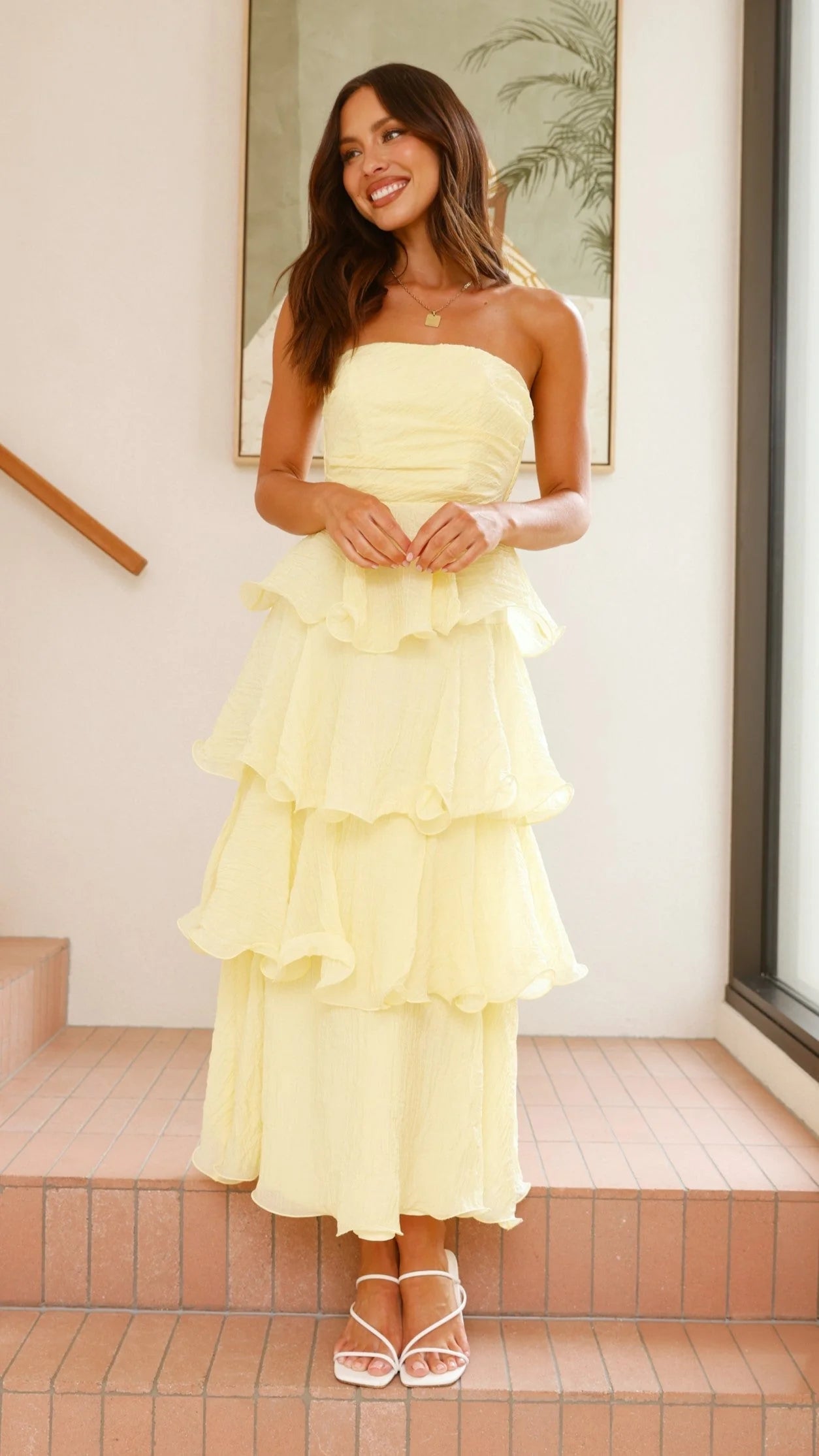 Claire | Off-the-shoulder tiered maxi dress