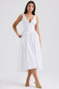 white cotton corset sundress