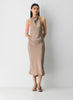 Audience Satin Halter Dress