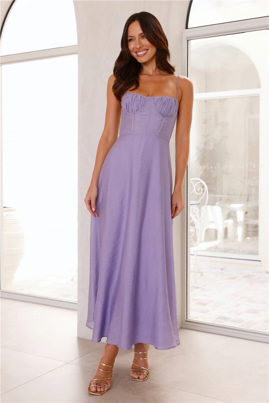 Giving Hugs Maxi Dress Lilac