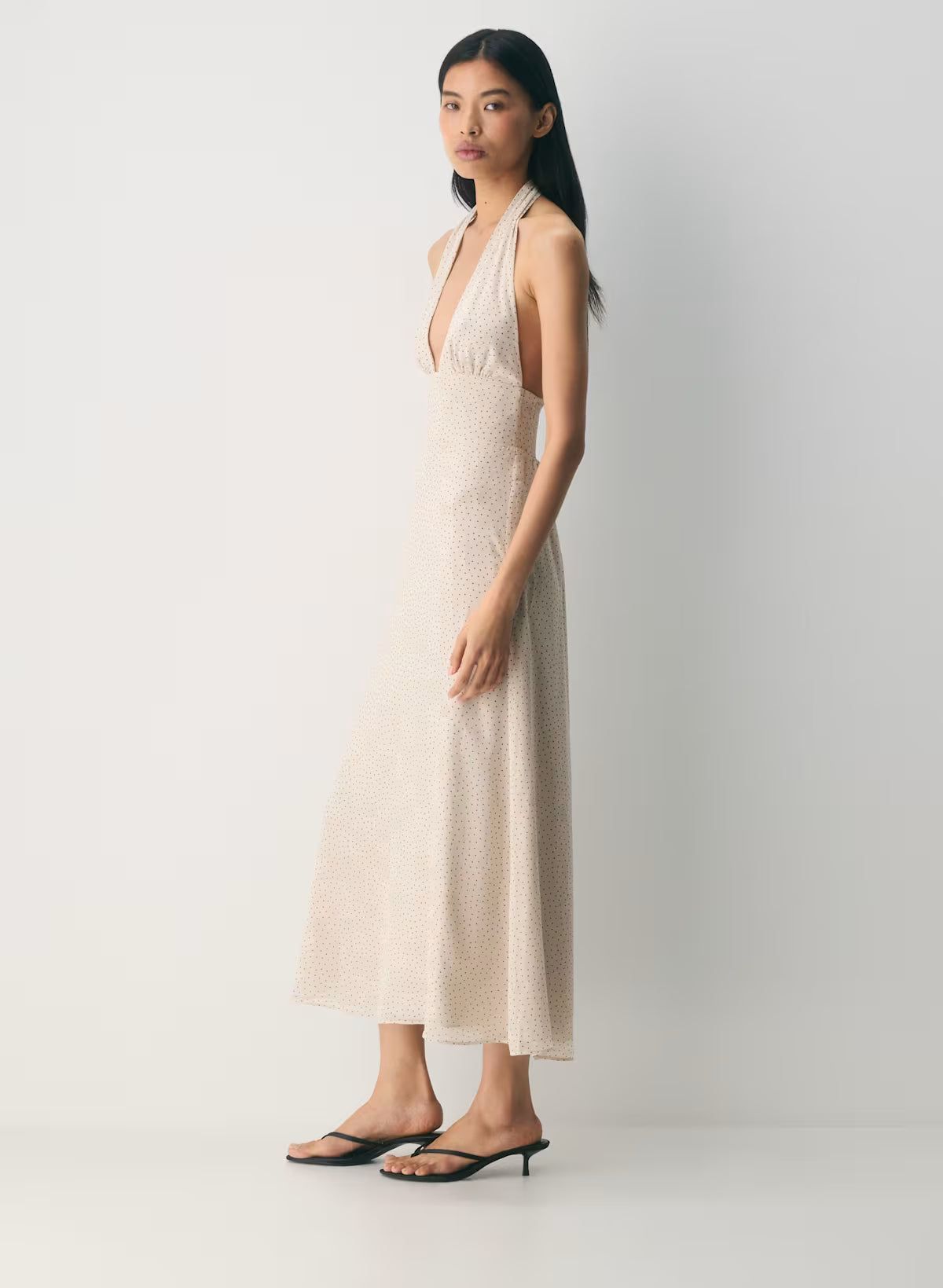 Orchard Halter Dress-mtrpls taup