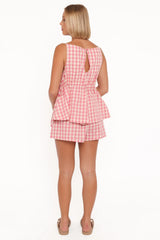 Rory Shorts - Pink Gingham