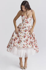 High-End Princess Dress French Mesh Big Double-Layer Suspender Dress