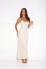 She's Always Right Lace Maxi Dress Yellow