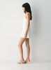 Sixth Dress  -Linen squareneck mini dress