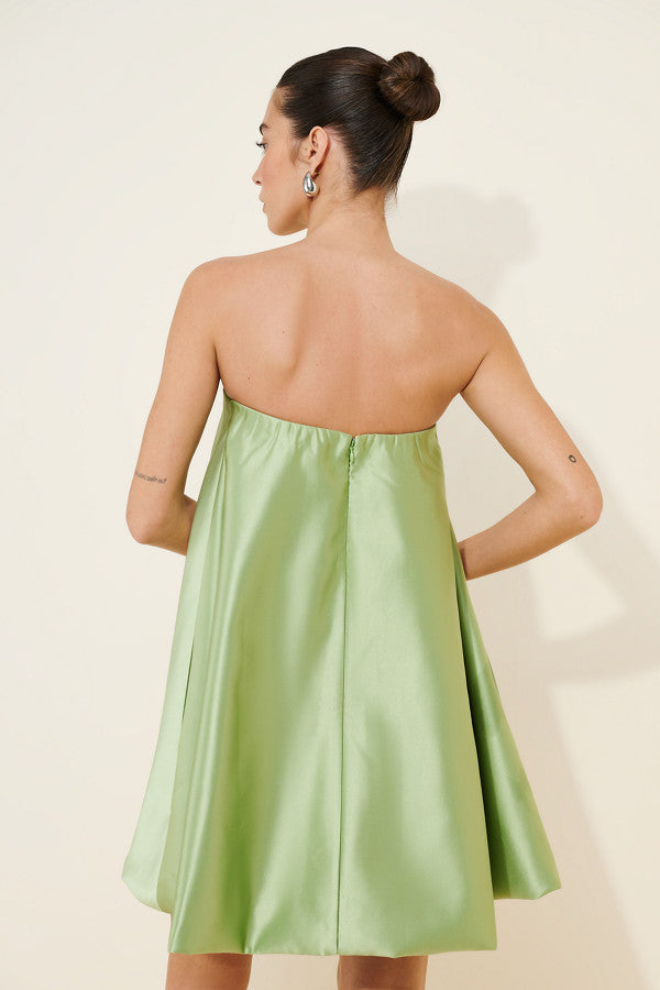 Strapless Bubble Mini Dress