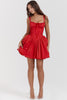 cherry corset mini dress