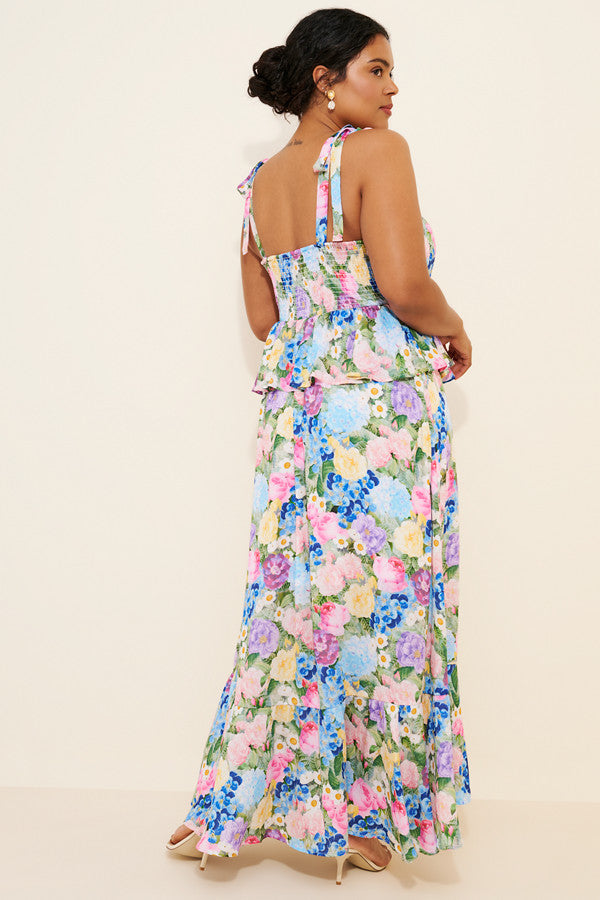Paxton Peplum Maxi Dress