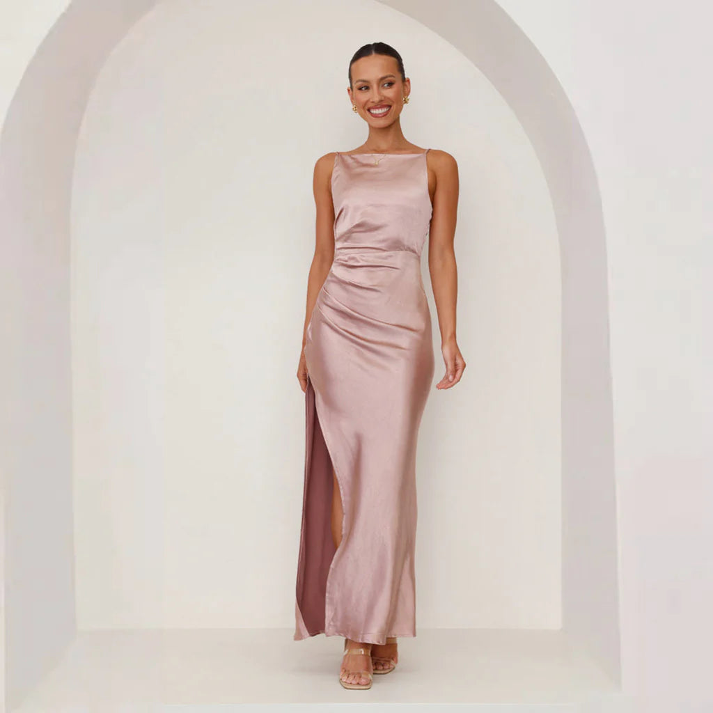 Bridesmaid Maxi Dress - Dust Pink