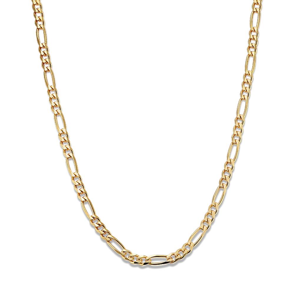 18'' 14K Yellow Gold Vermeil Figaro Chain (4.4mm)