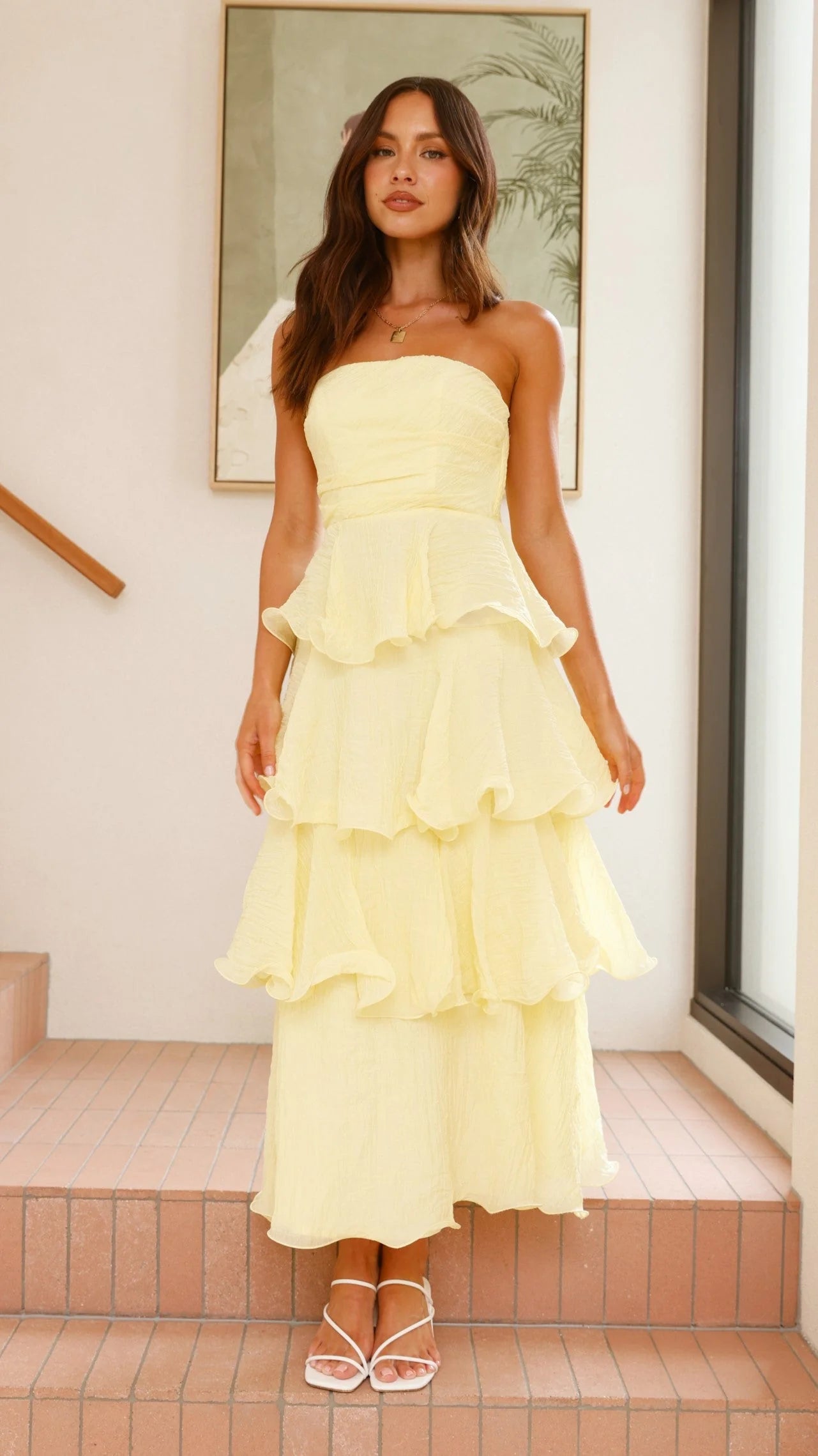 Claire | Off-the-shoulder tiered maxi dress
