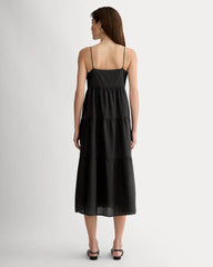 The Gauze Tiered Dress | Black