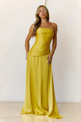 Sugar Cubes Strapless Maxi Dress Lime
