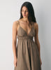 Cotton poplin maxi dress