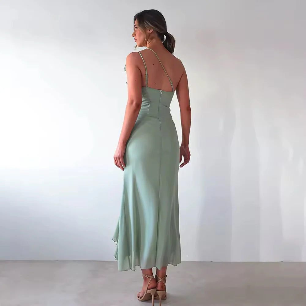 Ruffles And Champagne Dress