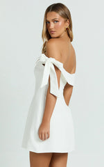 Cecilia Mini Dress-White