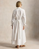 Self-Tie Linen Shirtdress