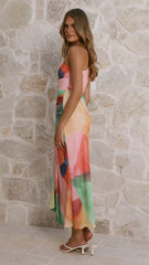 Kourt Maxi Dress - Multi Abstract