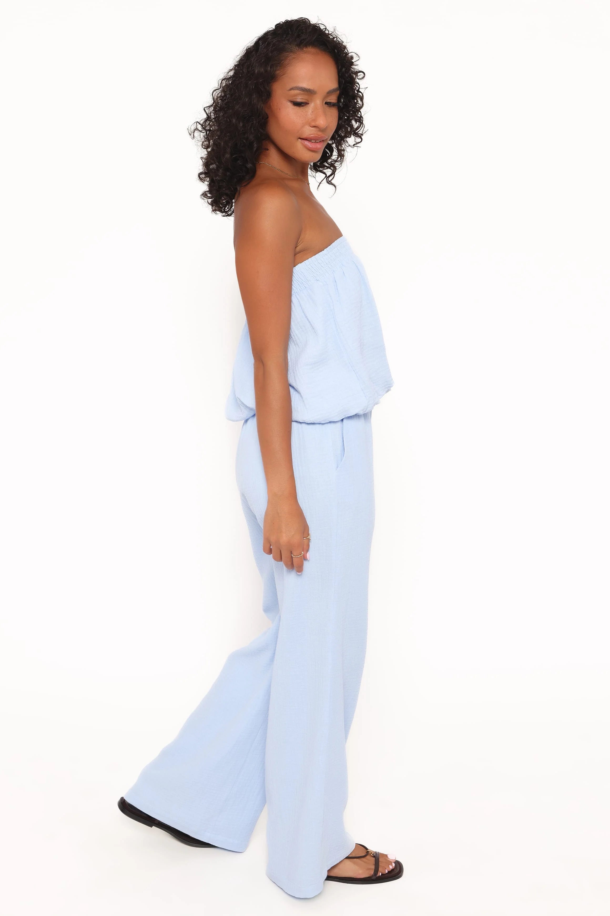 Olivia Pant Set - Baby Blue