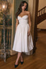 vintage ivory satin midi dress