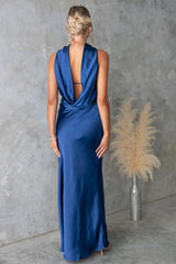Satin Tube Maxi Dress