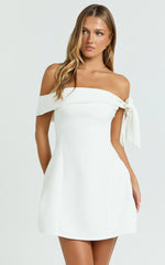 Cecilia Mini Dress-White