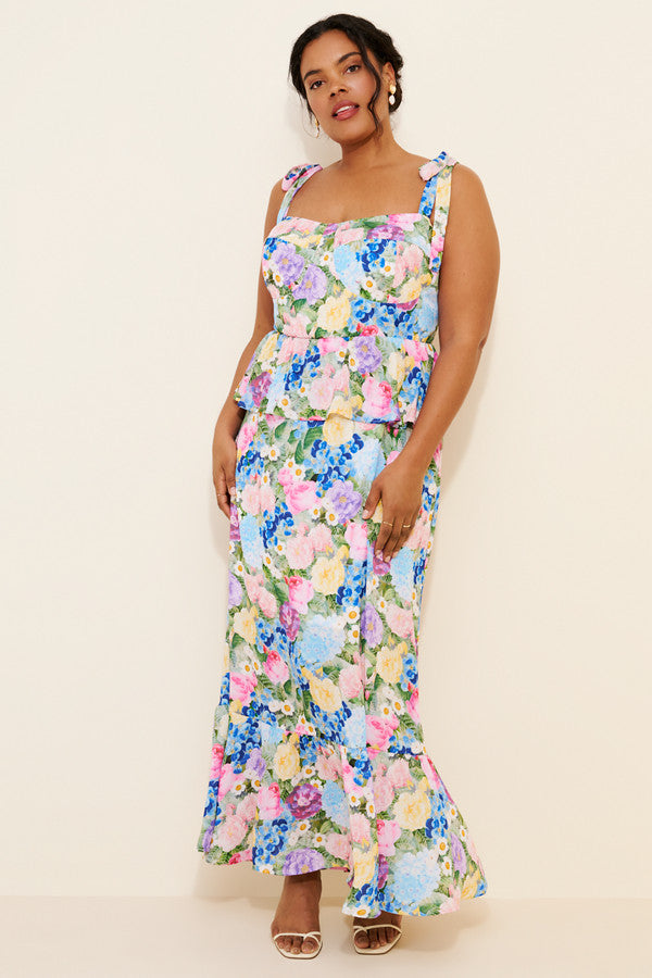 Paxton Peplum Maxi Dress