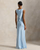 Twisted-Strap Satin Dress