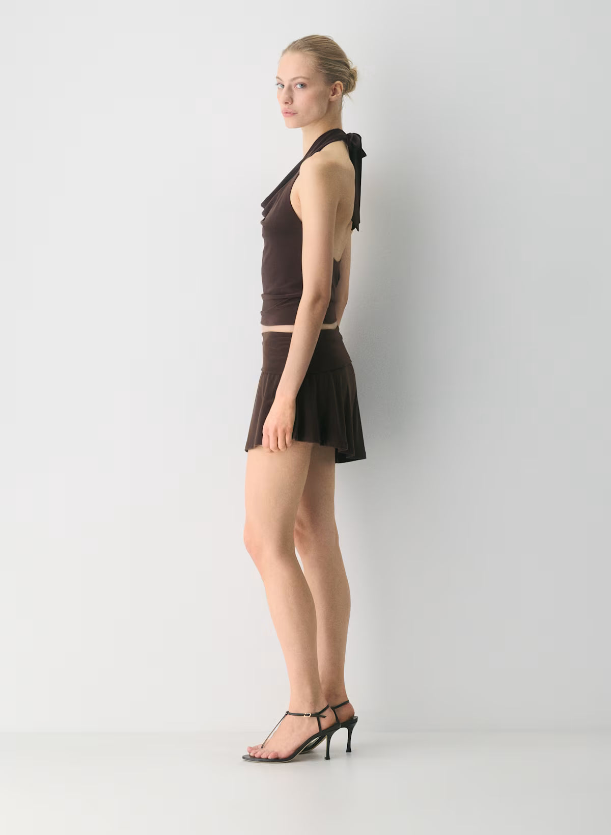 Drapey jersey scoopneck top
