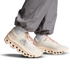 On Cloudmonster-Tan/Pink