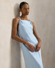 Twisted-Strap Satin Dress