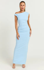 Off The Shoulder Dress in Baby Blue
