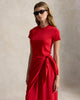 Faux-Wrap Tee Dress