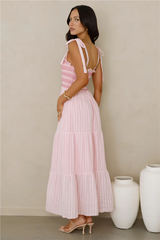 Twirl Delight Maxi Dress Pink