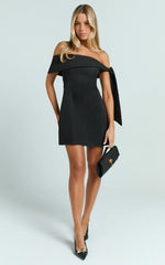 Cecilia Mini Dress-Black