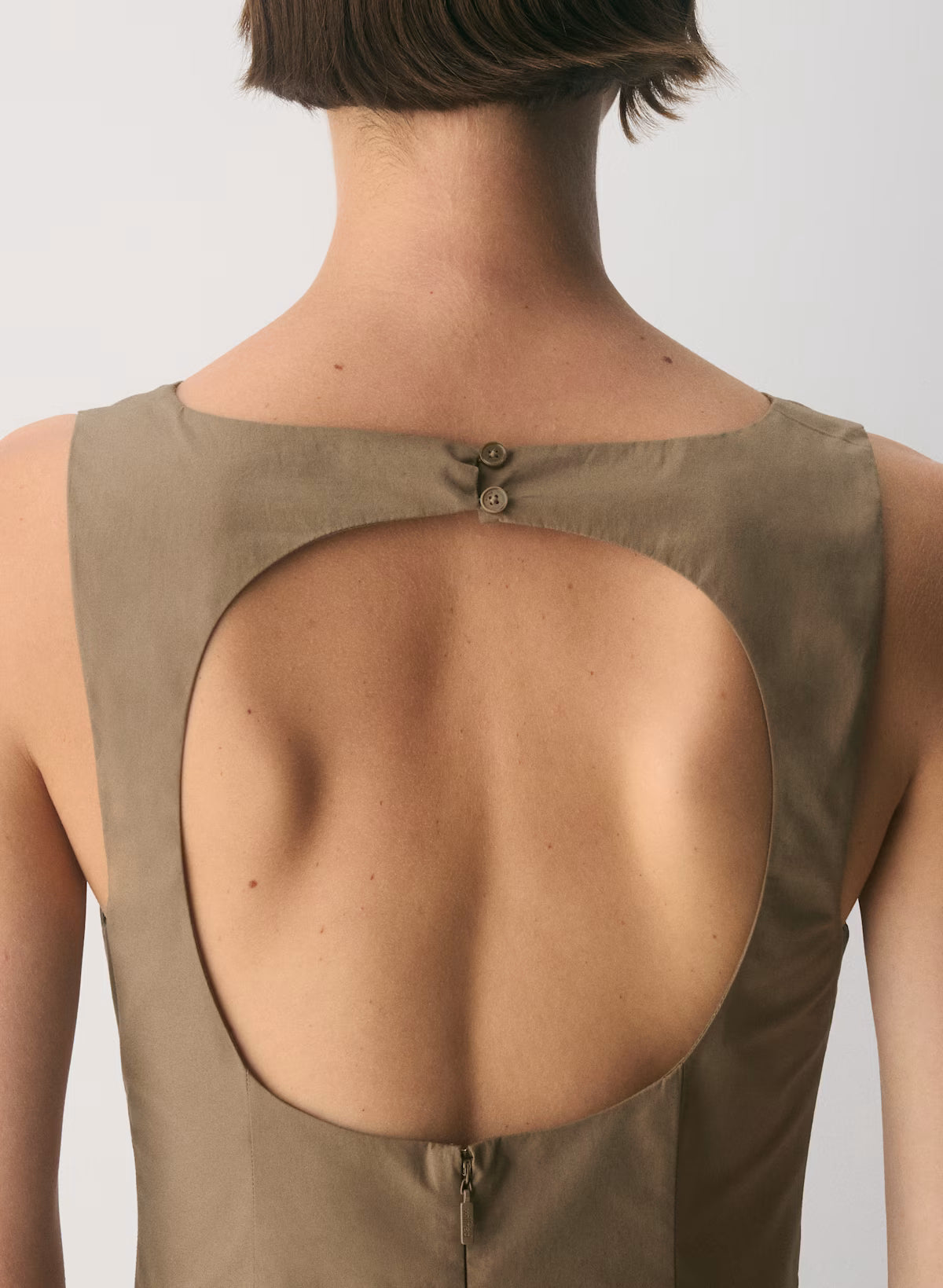 Tina Poplin Dress-folio brown
