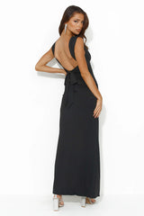 Fitted For You Maxi Dress Black