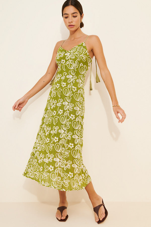 Trina Corded Textured Slip Dress