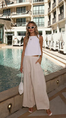 Persephone Crop Top - White
