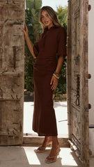 Sydney Maxi Dress - Chocolate